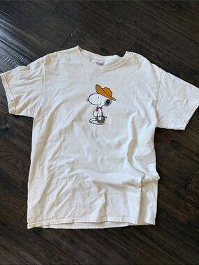 Snoopy Graphic Short Sleeve Tee - White